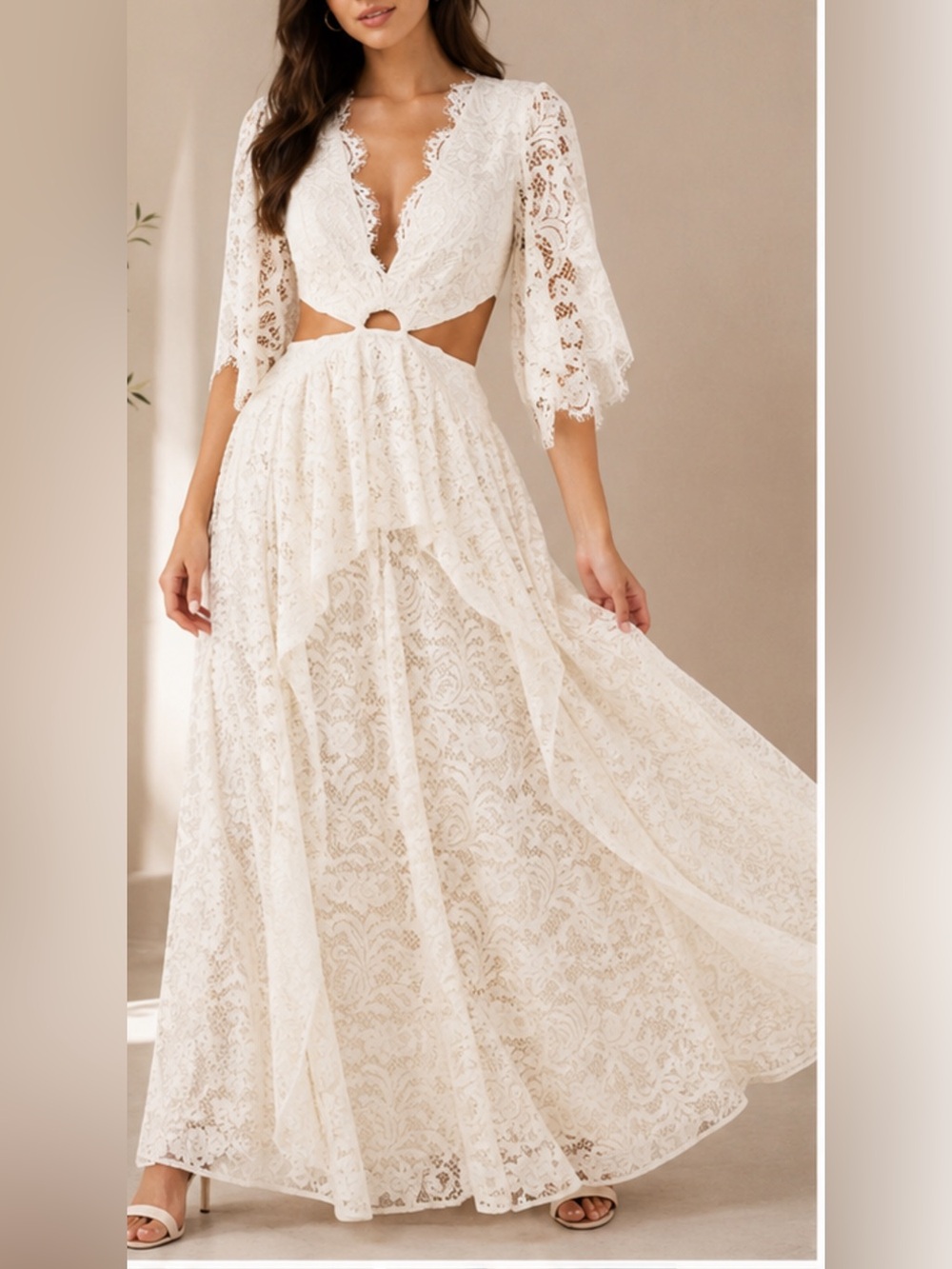 Brand new lace gown with tag